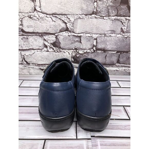 Spring Step Blue Leather Floral Casual Clogs Strap Shoes Women Sz 39EU/8.5M US - Picture 6 of 15